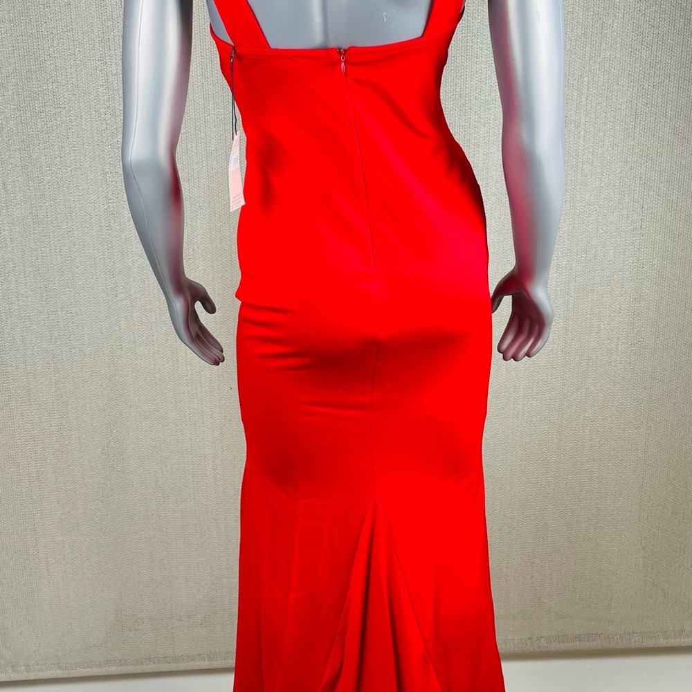 TIE RACK HALTER MAXI DRESSRED - Picture 4 of 8